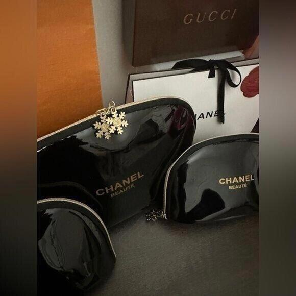 Chanel | Cosmetic Travel Makeup Make-Up Bags
Pouches 3 Piece Set - Picture 4 of 7